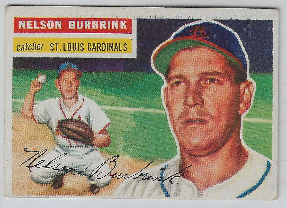 1956 Topps Nelson Burbrink #27 St. Louis Cardinals - NM